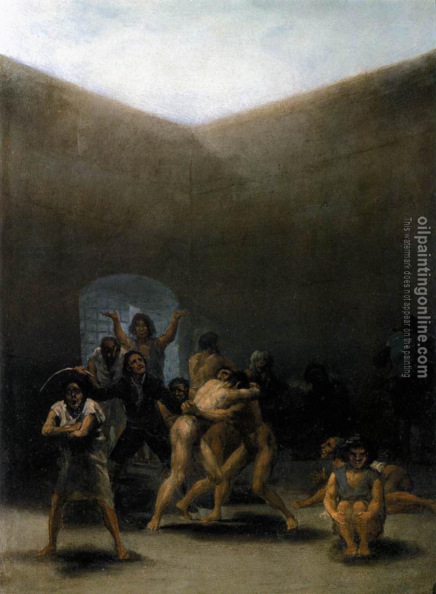 Goya, Francisco de - The Yard of a Madhouse